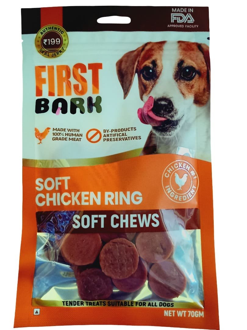 First-bark-70g-chews soft chicken ring