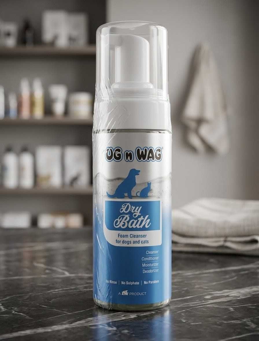 IMG_1783518010664 HUG N WAG DRY BATH 150ML - Image 1